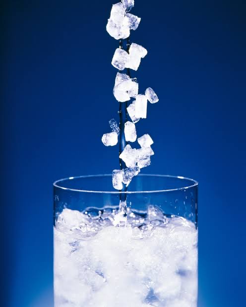 Ice water with nugget ice
